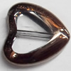 Electroplate Glass Beads, Heart, 14mm, Hole:1mm, Sold per 16-inch Strand