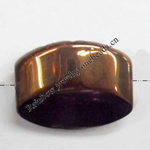 Electroplate Glass Beads, 17x14mm, Hole:1mm, Sold per 16-inch Strand