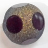 Electroplate Glass Beads, Faceted Round, 12mm, Hole:1mm, Sold per 16-inch Strand