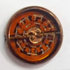 Electroplate Glass Beads, Flat Round, 15mm, Hole:1mm, Sold per 16-inch Strand