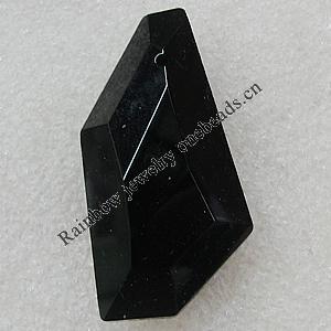Glass Crystal Pendants, Nugget 50mm Hole About:2mm, Sold by PC