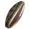 Electroplate Glass Beads, Flat Round, 16x35mm, Hole:1mm, Sold per 16-inch Strand
