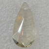Glass Crystal Pendants, Faceted Teardrop 13x24mm Hole About:1mm, Sold by PC