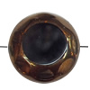 Electroplate Glass Beads, Faceted Flat Round, 20mm, Hole:1mm, Sold per 16-inch Strand