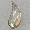 Glass Crystal Pendants, Twist Faceted Teardrop 14x38mm Hole About:1mm, Sold by PC