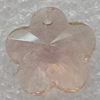 Glass Crystal Pendants, Faceted Flower 14mm Hole About:1mm, Sold by PC