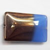 Electroplate Glass Beads, Rectangle, 20x13mm, Hole:1mm, Sold per 16-inch Strand