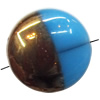 Electroplate Glass Beads, Flat Round, 15mm, Hole:1mm, Sold per 16-inch Strand