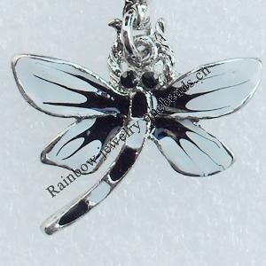 Zinc Alloy Enamel Charm/Pendant with Crystal, Nickel-free & Lead-free, A Grade Animal 22x24mm, Sold by PC  