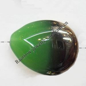 Electroplate Glass Beads, Teardrop, 20x16mm, Hole:1mm, Sold per 16-inch Strand