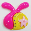 Resin Cabochons, No Hole Headwear & Costume Accessory, Animal Head 43x43mm, Sold by Bag