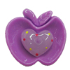 Resin Cabochons, No Hole Headwear & Costume Accessory, Apple 29x27mm, Sold by Bag