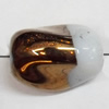 Electroplate Glass Beads, 13x10mm, Hole:1mm, Sold per 16-inch Strand