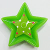 Resin Cabochons, No Hole Headwear & Costume Accessory, Star 31mm, Sold by Bag
