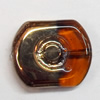 Electroplate Glass Beads, 16x14mm, Hole:1mm, Sold per 16-inch Strand