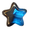 Electroplate Glass Beads, Star, 16mm, Hole:1mm, Sold per 16-inch Strand