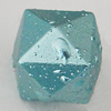 Crapy Exterior Acrylic Beads, Faceted Cube 12x12mm Hole:about 2.5mm, Sold by Bag