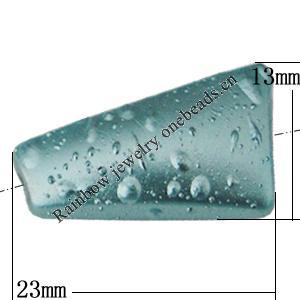 Crapy Exterior Acrylic Beads, 23x13mm Hole:about 2.5mm, Sold by Bag