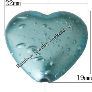 Crapy Exterior Acrylic Beads, Heart 22x19mm Hole:about 3mm, Sold by Bag