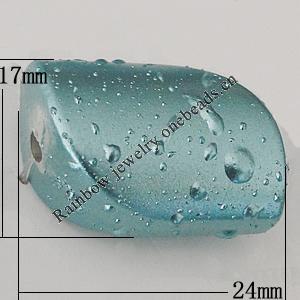 Crapy Exterior Acrylic Beads, Parallelogram 24x17mm Hole:about 3mm, Sold by Bag
