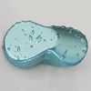 Crapy Exterior Acrylic Beads, Flat Calabash 33x17mm Hole:about 3.5mm, Sold by Bag