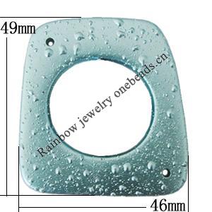 Crapy Exterior Acrylic Beads, 49x46mm Hole:about 2.5mm, Sold by Bag