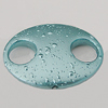 Crapy Exterior Acrylic Beads, Flat Oval 34x25mm Hole:about 2.5mm, Sold by Bag