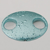 Crapy Exterior Acrylic Beads, Flat Oval 45x33mm Hole:about 2.5mm, Sold by Bag