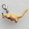 Zinc Alloy Enamel Charm/Pendant, Nickel-free & Lead-free, A Grade Animal 36x15mm, Sold by PC