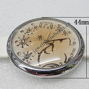 Metal Alloy Fashionable Watch Face with PU Watchband, Watch:about 44mm, Sold by PC