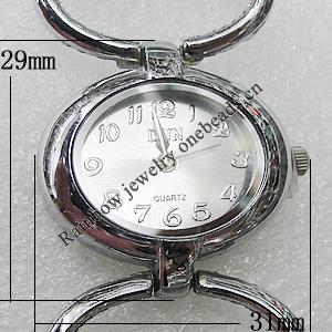 Metal Alloy Fashionable Watch, Watch:about 31x29mm, Sold by PC