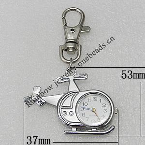 Metal Alloy Fashionable Waist Watch, Watch:about 52x37mm, Sold by PC