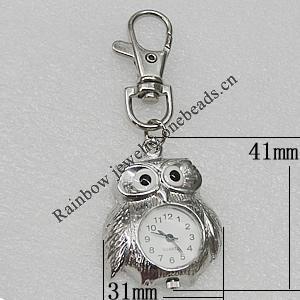 Metal Alloy Fashionable Waist Watch, Watch:about 41x31mm, Sold by PC