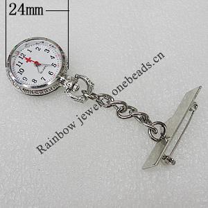 Metal Alloy Fashionable Waist Watch, Watch:about 24mm, Sold by PC