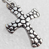 Zinc Alloy Charm/Pendants, Nickel-free & Lead-free, A Grade Cross 22x16mm, Sold by PC