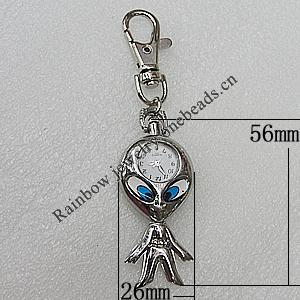 Metal Alloy Fashionable Waist Watch, Watch:about 56x26mm, Sold by PC