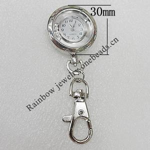Metal Alloy Fashionable Waist Watch, Watch:about 30mm, Sold by PC