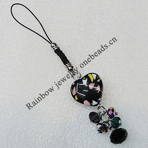 Mobile Decoration, Length About:4.7-inch, Bead Size:21mm, Sold by Group