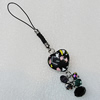 Mobile Decoration, Length About:4.7-inch, Bead Size:21mm, Sold by Group
