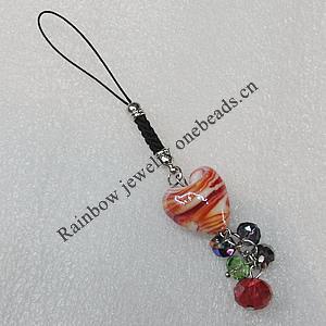 Mobile Decoration, Length About:4.7-inch, Bead Size:21mm, Sold by Group