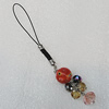 Mobile Decoration, Length About:4.7-inch, Bead Size:14mm, Sold by Group