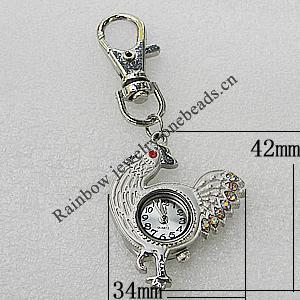 Metal Alloy Fashionable Waist Watch, Watch:about 42x34mm, Sold by PC