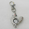 Metal Alloy Fashionable Waist Watch, Watch:about 42x34mm, Sold by PC