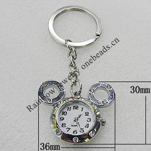 Metal Alloy Fashionable Waist Watch, Watch:about 30x36mm, Sold by PC