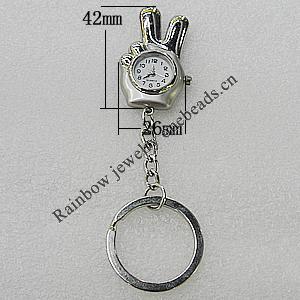 Metal Alloy Fashionable Waist Watch, Watch:about 42x26mm, Sold by PC
