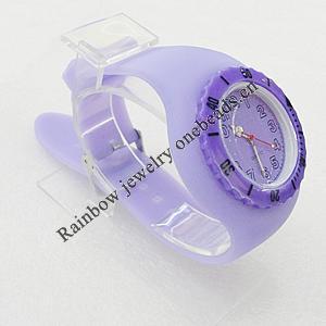 Silicon Rubber Fashionable Watch, Watch:about 40mm, Sold by PC