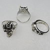 Metal Alloy Rings, Mix Style, 24x20mm, Sold by Box