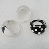 Acrylic Rings, Mix Color, 25x16mm, Sold by Box