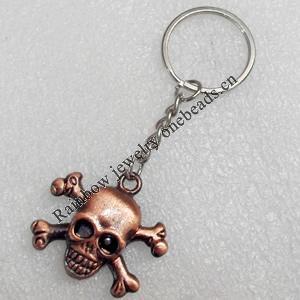 Zinc Alloy keyring Jewelry Key Chains, Pendant width:35mm, Length Approx:3.46-inch, Sold by PC