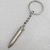 Zinc Alloy keyring Jewelry Key Chains, Pendant width:10mm, Length Approx:3.9-inch, Sold by PC